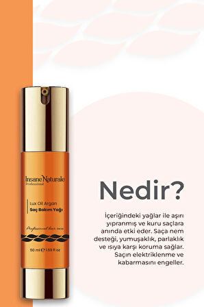 ux Oil Argan Saç Bakım Yağı (SAÇ SERUMU) 50 ml