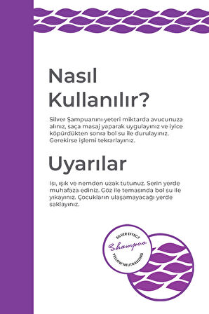 Turunculaşma Karşıtı Mor Şampuan (SİLVER ŞAMPUAN) 500 ml