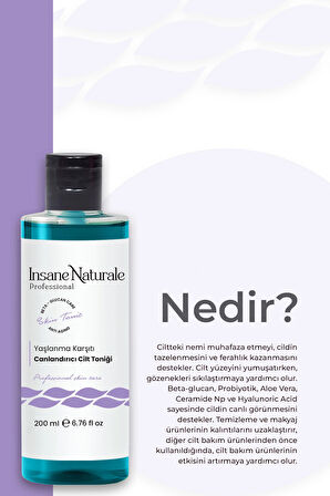 Tonik - Yaşlanma Karşıtı Canlandırıcı Cilt Toniği , Cilt Gözenek Sıkılaştırıcı Tonik 200 ml