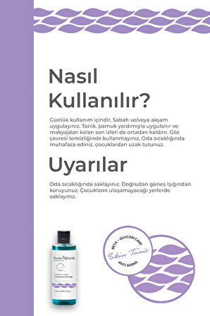 Tonik - Yaşlanma Karşıtı Canlandırıcı Cilt Toniği , Cilt Gözenek Sıkılaştırıcı Tonik 200 ml