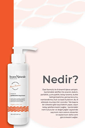 Şekillendirici, Bukle Belirginleştirici Saç Bakım Ve Onarım Kremi (INSANE 9)(VALİZ-SEYAHAT BOY)100ml