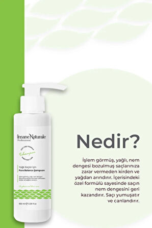 Yağlı Saçlar Için Pure Balance Şampuan (VALİZ-SEYAHAT BOY) 100 ml