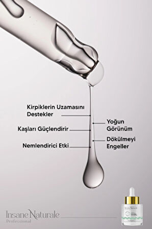 Insane Naturale Kaş Kirpik Serum 20 ml 