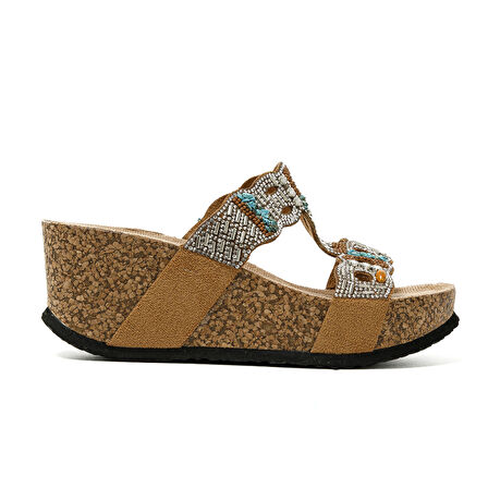 Kadın Terlik 25Y101 CL Guja Camel