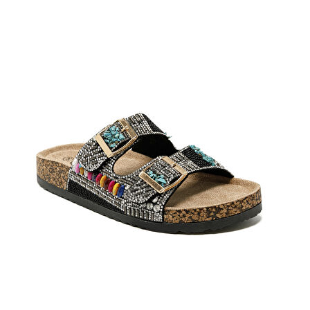 Kadın Terlik 25Y102-2 SY Guja Siyah