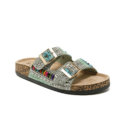 Kadın Terlik 25Y102-2 YS Guja Yeşil