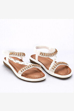 Guja 25Y152-1 Kadın Sandalet Beyaz 36-41 