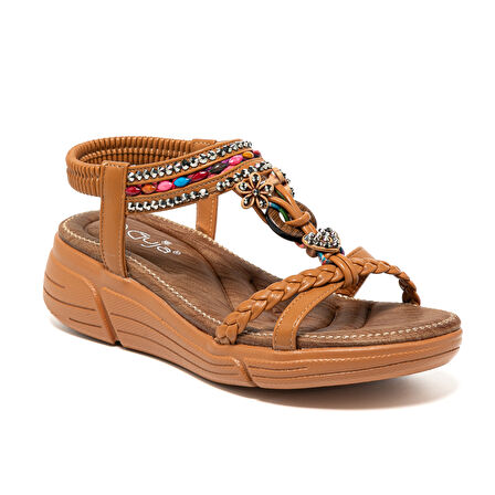 Kadın Sandalet 25Y154-1 CL Guja Camel
