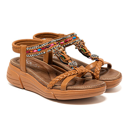 Kadın Sandalet 25Y154-1 CL Guja Camel