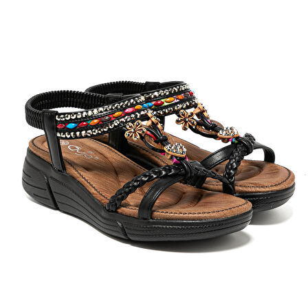 Kadın Sandalet 25Y154-1 SY Guja Siyah