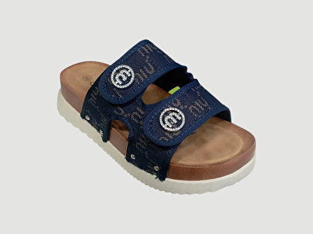 GUJA 25Y178 KADIN KALIN TABAN ORTOPEDİ TERLİK LACİVERT