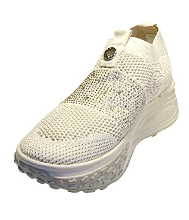 Guja 25y305-4 Kadın Taşlı Sneaker Ayakkabı Bej