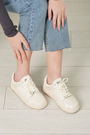 GUJA 25Y391 KADIN GÜNLÜK SPOR AYAKKABI BEJ