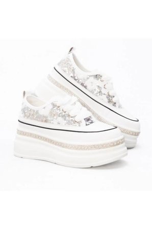 GUJA 25Y423-6 GİZLİ DOLGU PULPAYETLİ KADIN SNEAKER AYAKKABI