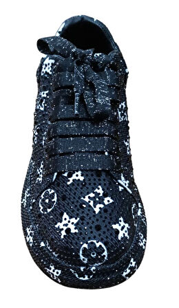 Guja 25y451-4 Kadın Taşlı Sneaker Ayakkabı Siyah