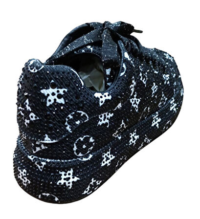 Guja 25y451-4 Kadın Taşlı Sneaker Ayakkabı Siyah