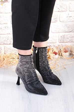 Guja 25K136 Rahat Taş Baskılı 7 Cm Yükseklik Topuklu Kadın Bot