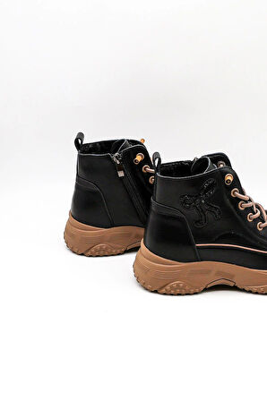 Guja İthal Seri Kadın Sneaker Bot GJ310 - Kömür - 36