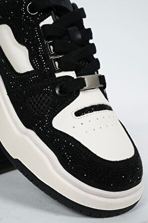 GUJA 25K359-4 GUJA KADIN TAŞLI GÜNLÜK SPOR AYAKKABI SİYAH