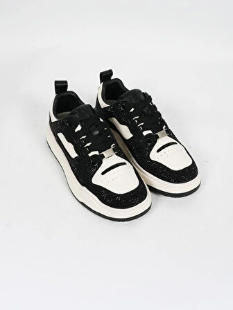 GUJA 25K359-4 GUJA KADIN TAŞLI GÜNLÜK SPOR AYAKKABI SİYAH