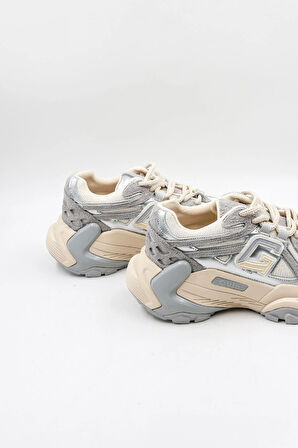 Guja İthal Seri Kadın Sneaker Spor Ayakkabı GJ366 - Gri - 36