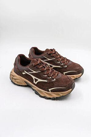 Guja İthal Seri Kadın Sneaker Spor Ayakkabı GJ368 - Kahve - 36