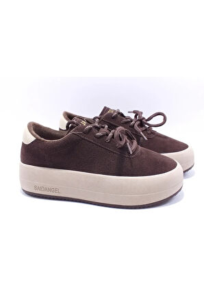 GUJA 25K372 KADIN İÇİ POLARLI GÜNLÜK SPOR AYAKKABI KAHVE SÜET