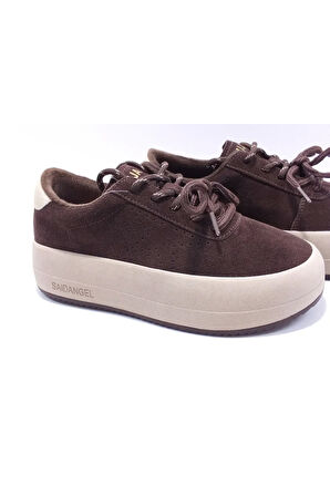 GUJA 25K372 KADIN İÇİ POLARLI GÜNLÜK SPOR AYAKKABI KAHVE SÜET