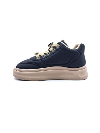 Guja 25k421 Kadın Emoji Süs Detaylı Kalın Taban Sneaker Ayakkabı Siyah