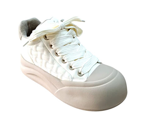 Guja 26k426-1 Kadın Kalın Taban Sneaker Ayakkabı Bej