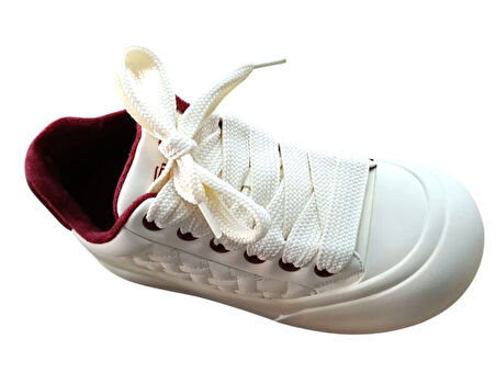 Guja 26k426-1 Kadın Kalın Taban Sneaker Ayakkabı Bej - Bordo