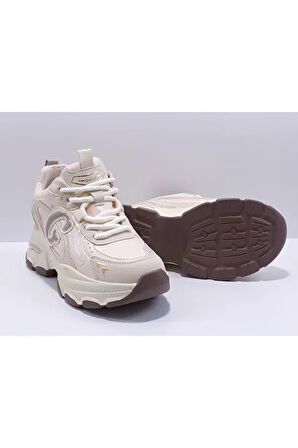 GUJA 25K450 KADIN GİZLİ TOPUK GÜNLÜK SPOR AYAKKABI BEJ
