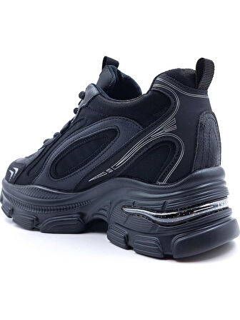 GUJA 25K450 KADIN GİZLİ TOPUK GÜNLÜK SPOR AYAKKABI SİYAH