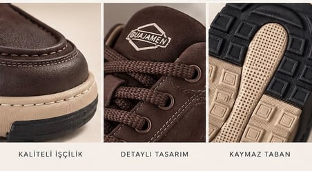 Guja 26k552 Erkek Deri Günlük Hafif Taban Casual Ayakkabı Kahve