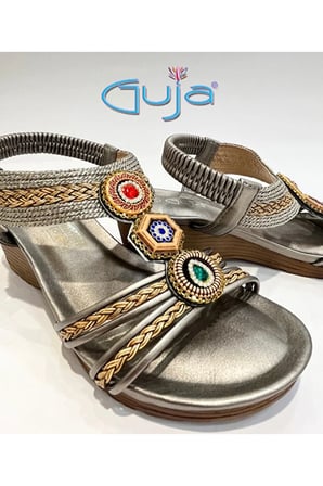 Guja 26y241-1 Gri Kadın Yazlık Sandalet