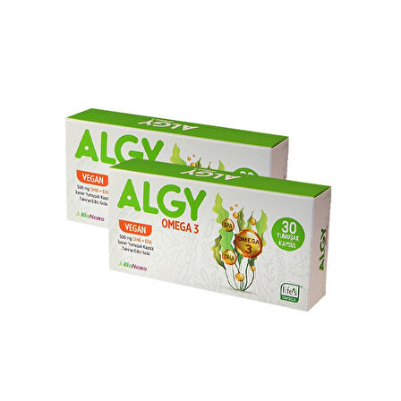 2 Kutu Algy Omega 3 Yüksek DHA