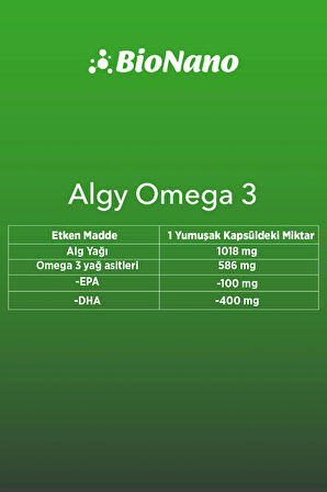 3 Kutu Algy Omega 3 Yüksek DHA