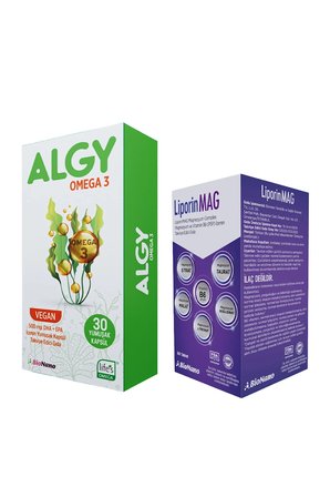 Algy Omega 3 ve LiporinMAG Magnezyum Complex