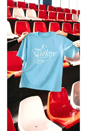 Unisex Make Türkiye Great Again Baskılı Tasarım Tshirt