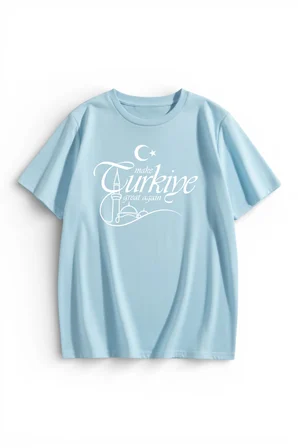 Unisex Make Türkiye Great Again Baskılı Tasarım Tshirt