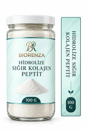 Hidrolize Sığır Kolajen Peptit Tozu 100 gr İçecek ve Smoothie Tarifleri İçin