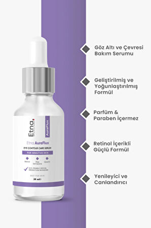Etna Pharma AuraFlux Retinol Göz Altı Bakım Serumu 30 ML