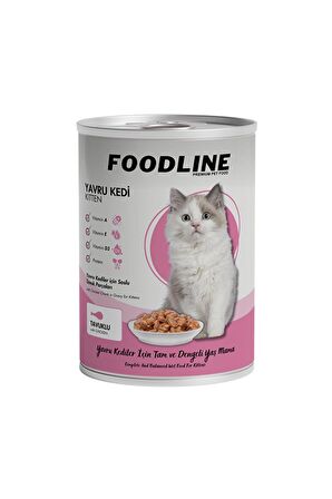 Foodline Tavuklu Yavru Kedi Konservesi 400 Gr