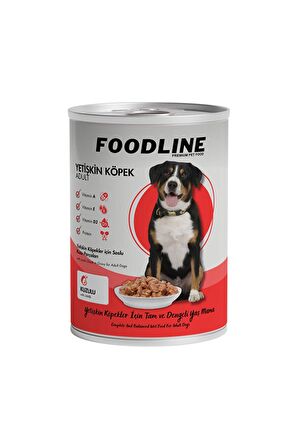 Foodline Kuzu Etli Yetişkin Köpek Konservesi 400 Gr x 20 Adet