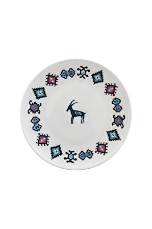 Porser Porselen Hitit Servis Tabağı Takımı 26cm 6 Parça TVL6SRVPRS1241