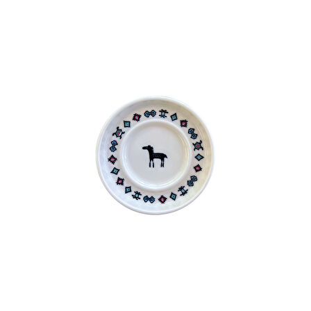Porser Porselen Hitit Sefa Çay Tabağı Takımı 10cm 6 Parça BNS6CTPRS1237