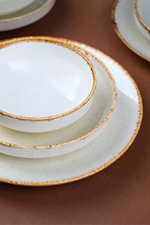 Porser Porselen Sofia Vena Tarçın Yemek Takımı 6 Kişilik 24 Parça S302451103