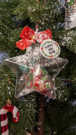 CandyZoo Yıldız Ağaç Süsü Şeker Yılbaşı 50g 1 Adet