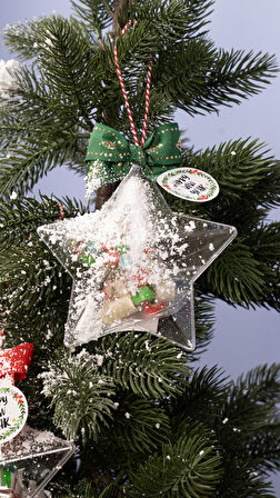 CandyZoo Yıldız Ağaç Süsü Şeker Yılbaşı 50g 1 Adet