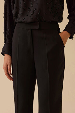 Seçil Kadın Tam Boy Normal Bel Pantolon 0001 Siyah